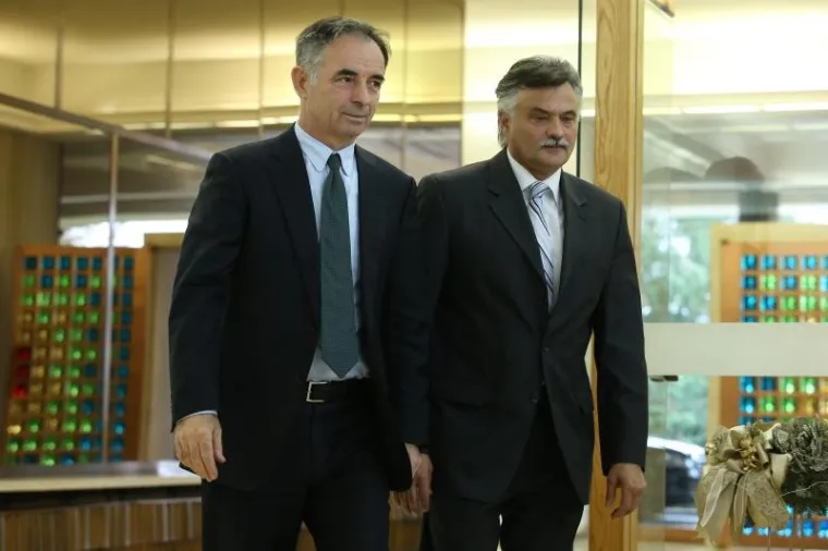 Predstavnici srpske nacionalne manjine Milorad Pupovac i Mile Horvat.