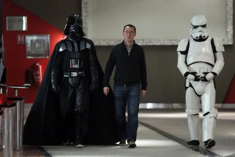Ivana Mužara, kupca 25-tisućite ulaznice za projekciju dočekao je sâm Darth Vader.