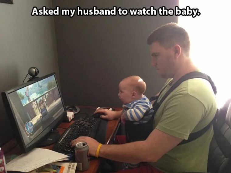 Tražila je muža da pazi na dijete.