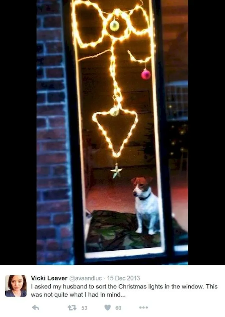 Tražila je supruga da sredi božićne lampice.