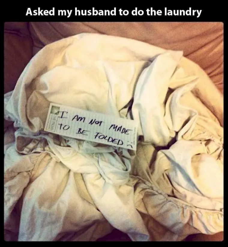 Tražila je supruga da opere rublje.