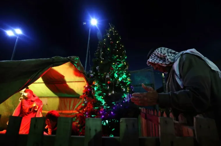 Božićna jelka u Arbilu, sjeverni Irak.