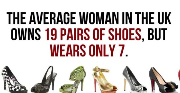 Prosječna žena iz Velike Britanije posjeduje 19 parova cipela, ali nosi samo 7.