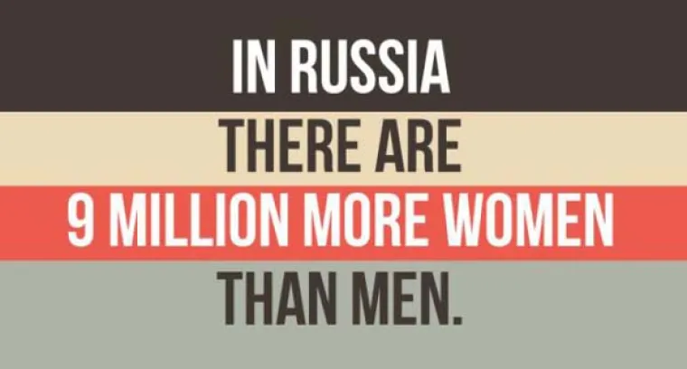 U Rusiji ima devet milijuna vi&scaron;e žena nego mu&scaron;karaca.