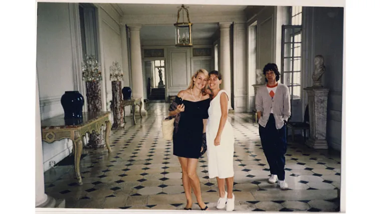 Jerry Hall With Mick i Louisa Jagger