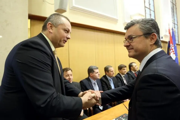 Tihomir Orešković i  Mijo Crnoja