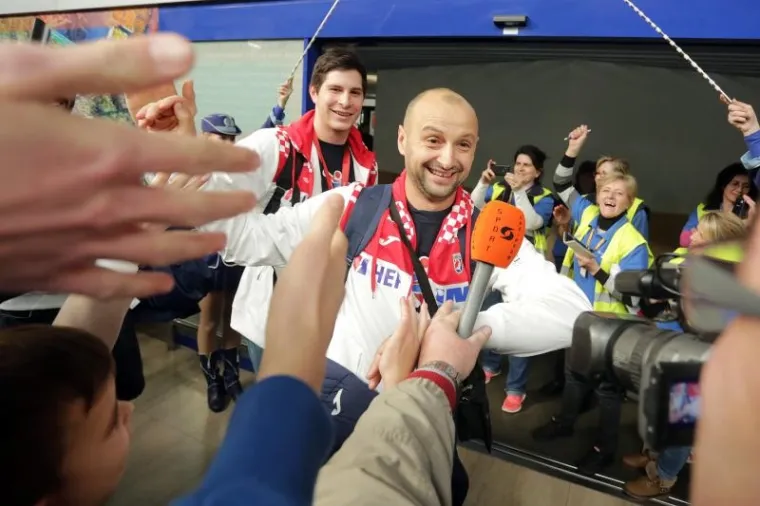 Izbornik Željko Babić bio je posebno sretan po dolasku u Zagreb.