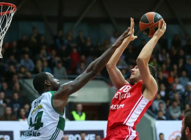 o&scaron;arka&scaron;i Cedevite u susretu su 6. kola skupine E TOP-a 16 Eurolige izgubili u KC Dražen Petrović od Panathinaikosa sa 60:78 (13:18, 9:21, 14:21, 24:18).