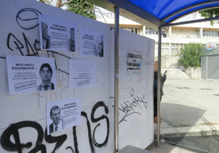 Plakati podrške ministru kulture Zlatku Hasanbegoviću u Splitu