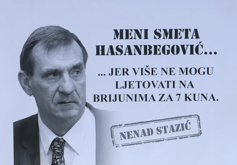 Plakati podrške ministru kulture Zlatku Hasanbegoviću u Splitu