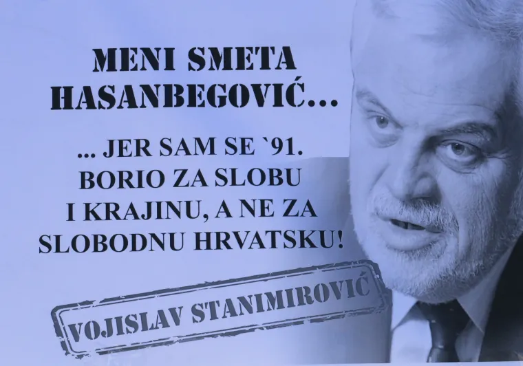 Plakati podrške ministru kulture Zlatku Hasanbegoviću u Splitu