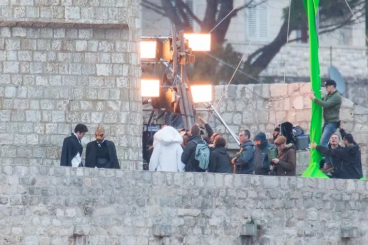 Snimanje se nastavilo na dubrovačkim zidinama blizu Minčete.