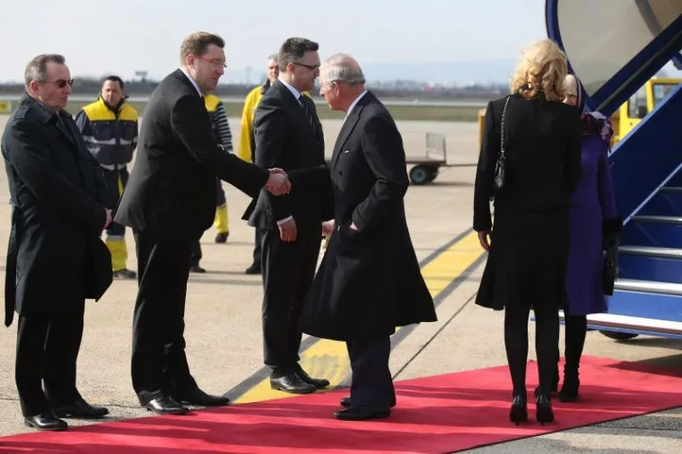 Dolazak princa od Walesa i vojvotkinje od Cornwalla u Zagreb.