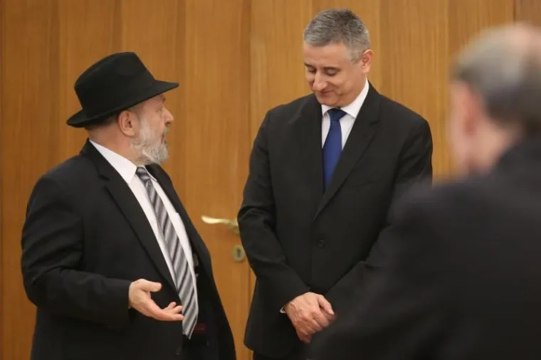 Rabin Luciano Moše Prelević i Tomislav Karamarko.