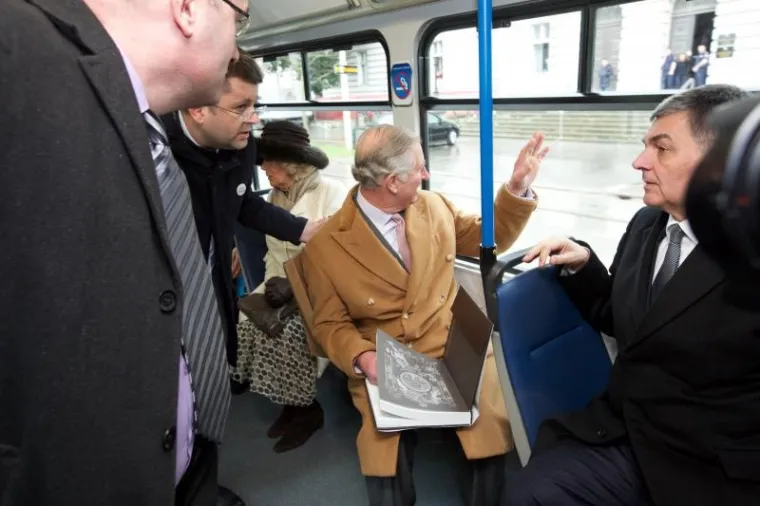 TIjekom posjeta Osijeku, Njegovo kraljevsko visočanstvo,