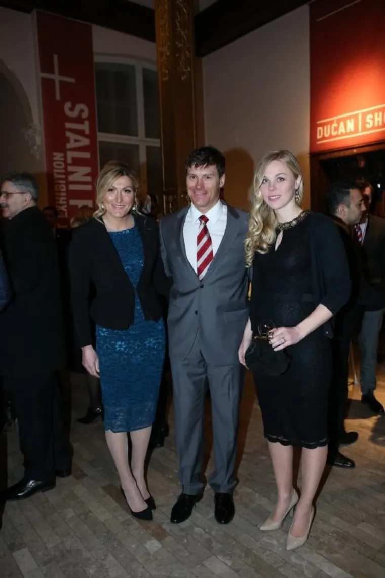 Janica i Ivica Kostelić i Ivičina supruga Erin Arnarsdottir.