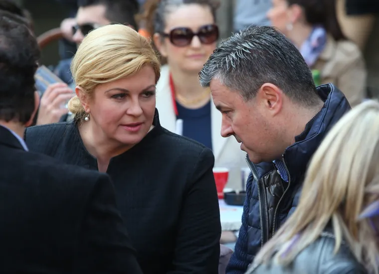 Predsjednica Grabar-Kitarović i premijer Ore&scaron;ković popili kavu u centru grada