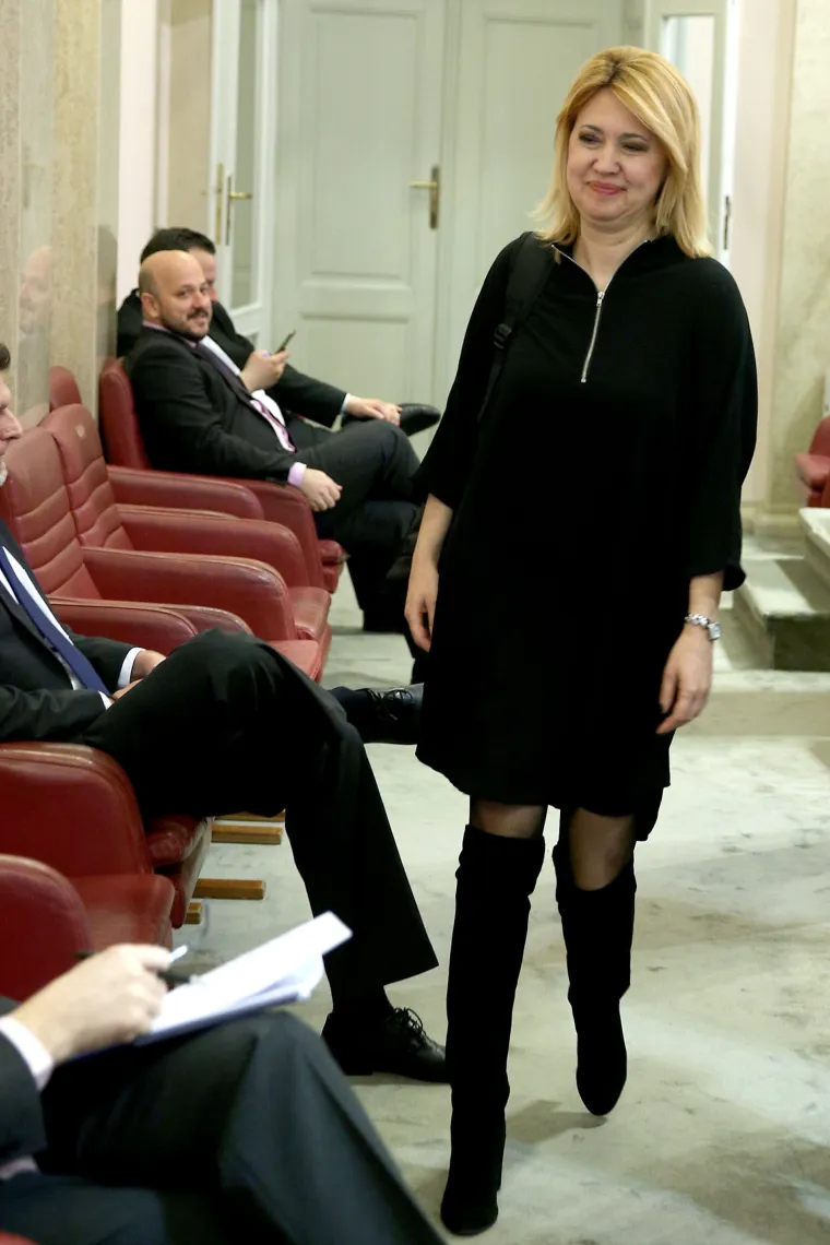 Sabor kao modna pista: Milanka Opačić u kratkoj crnoj haljinici privukla čak i Marasovu pažnju