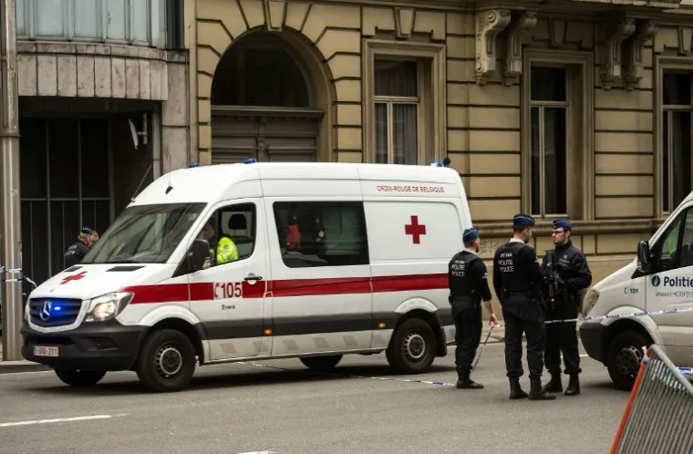 Policija i Htna pomoć Bruxellesa na ulicama