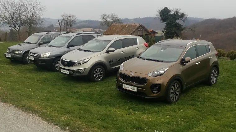 Četiri generacije KIA Sportagea na jednome mjestu