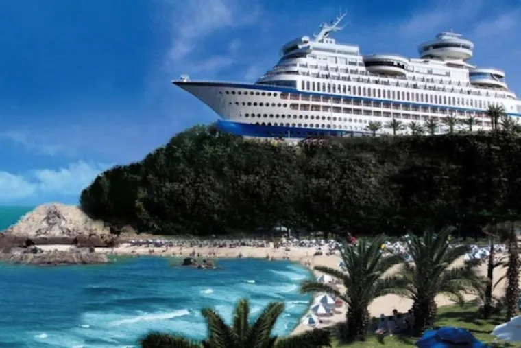 Hotel u obliku jahte u Koreji.