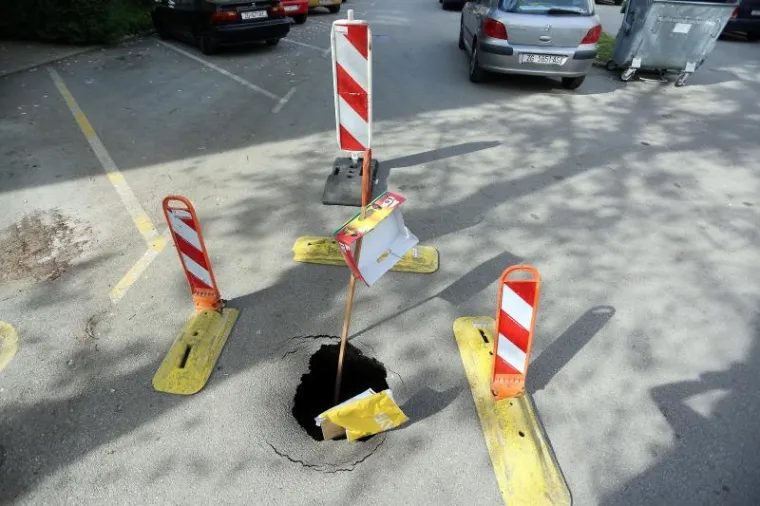 Zagreb: Otvorila se jo&scaron; jedna rupa u cesti