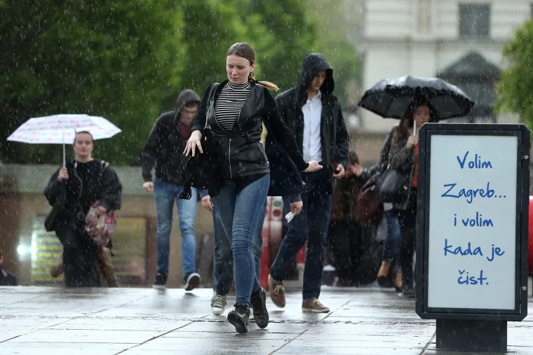 Ki&scaron;a iznenadila Zagrepčane