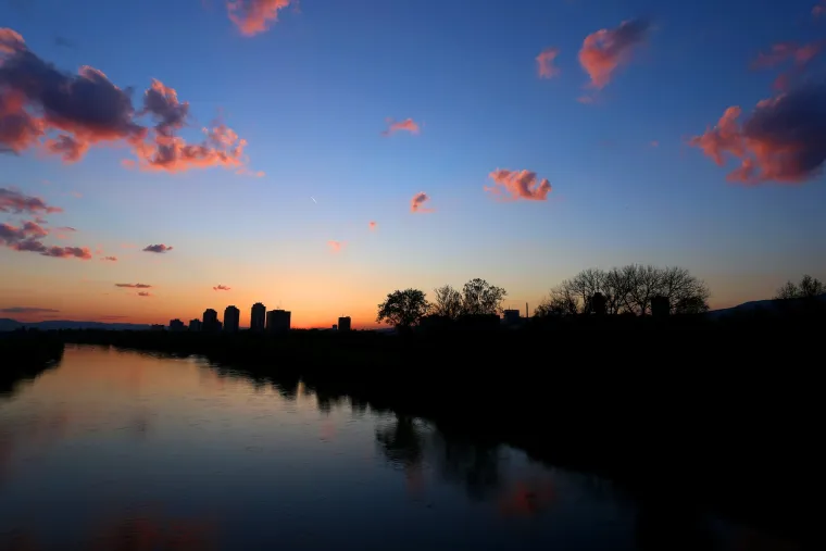 Spektakularan zalazak sunca u Zagrebu