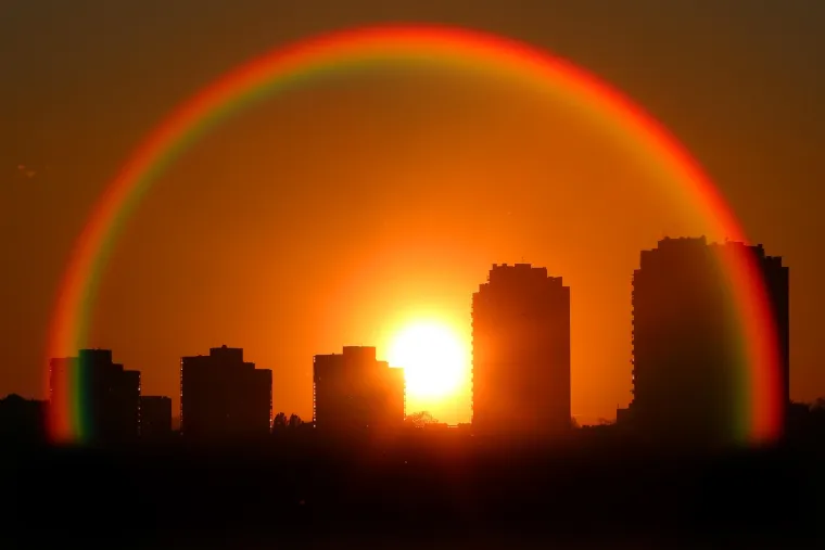 Spektakularan zalazak sunca u Zagrebu