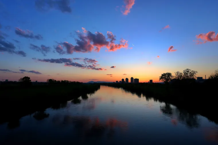 Spektakularan zalazak sunca u Zagrebu
