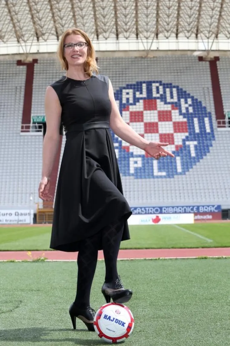 Nova predsjednica Hajduka Marijana Bo&scaron;njak predstavila se u utorak na Poljudu.