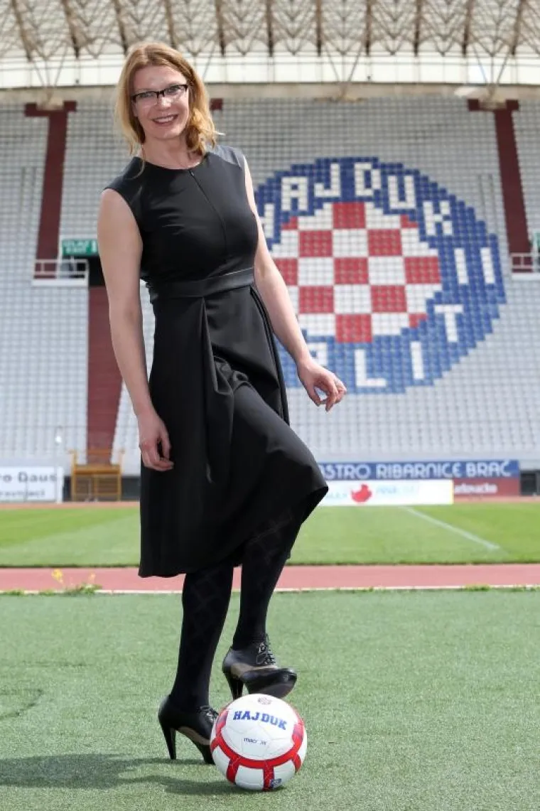 Nova predsjednica Hajduka Marijana Bo&scaron;njak predstavila se u utorak na Poljudu.