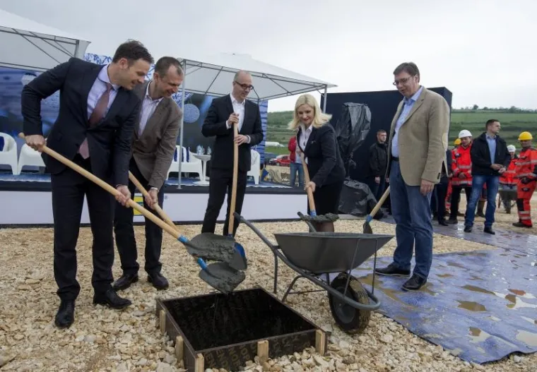 Na polaganju temeljnog kamena bio je i srpski premijer Aleksandar Vučić.