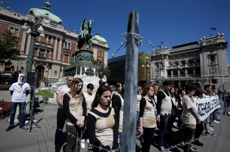 '&Scaron;ETNJA ISTINE': U Beogradu održan prosvjed povodom 75 godina od osnivanja logora Jasenovac