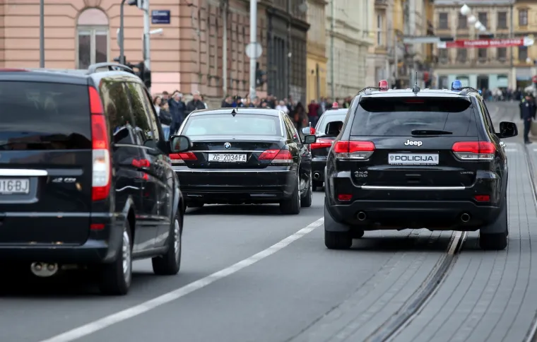 Gužva u Zagrebu tijekom posjeta Erdogana