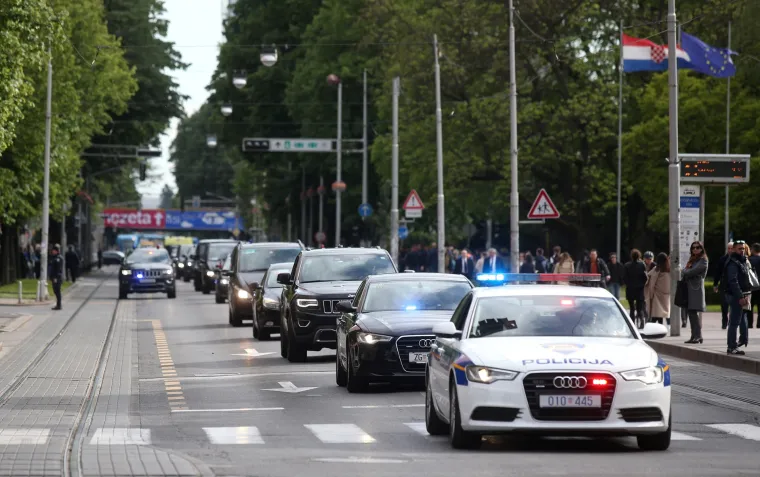 Gužva u Zagrebu tijekom posjeta Erdogana