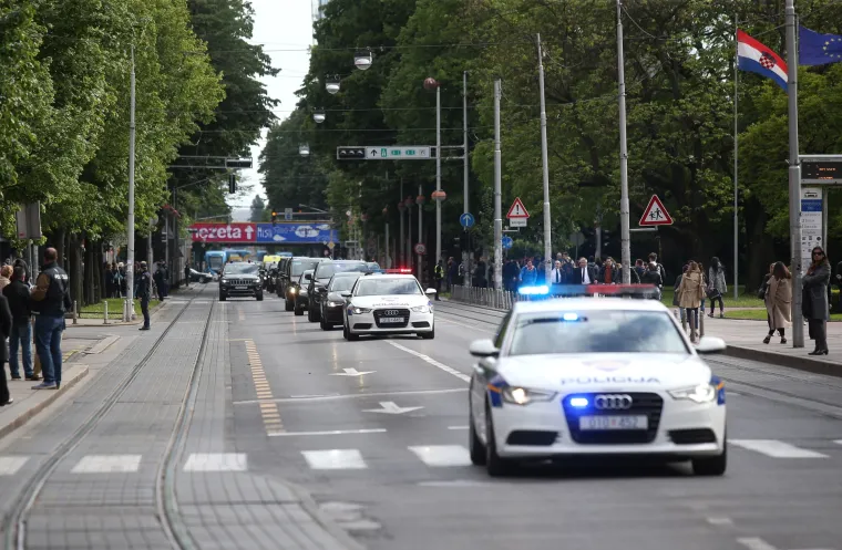 Gužva u Zagrebu tijekom posjeta Erdogana