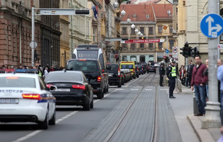 Gužva u Zagrebu tijekom posjeta Erdogana