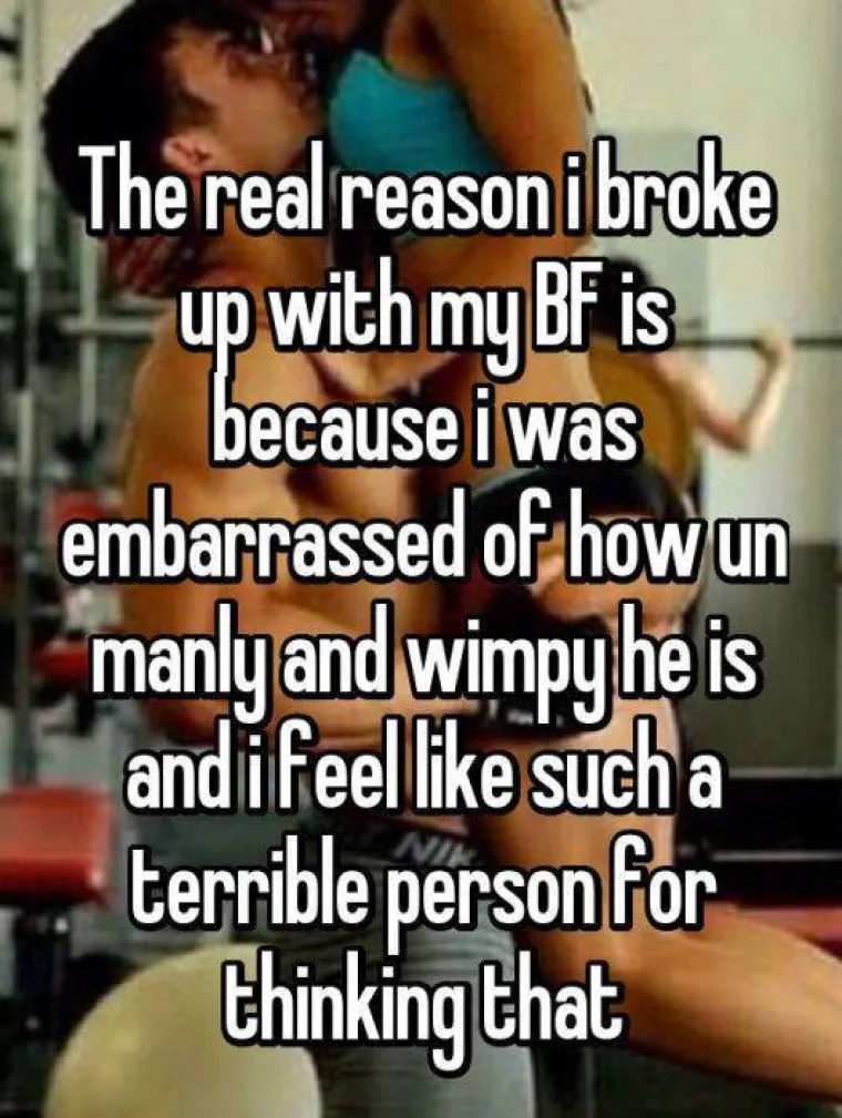 Prekinula sam jer me bilo sram što nije muževan i bio je mlak, a ja sam se osjećala užasno jer sam to mislila.