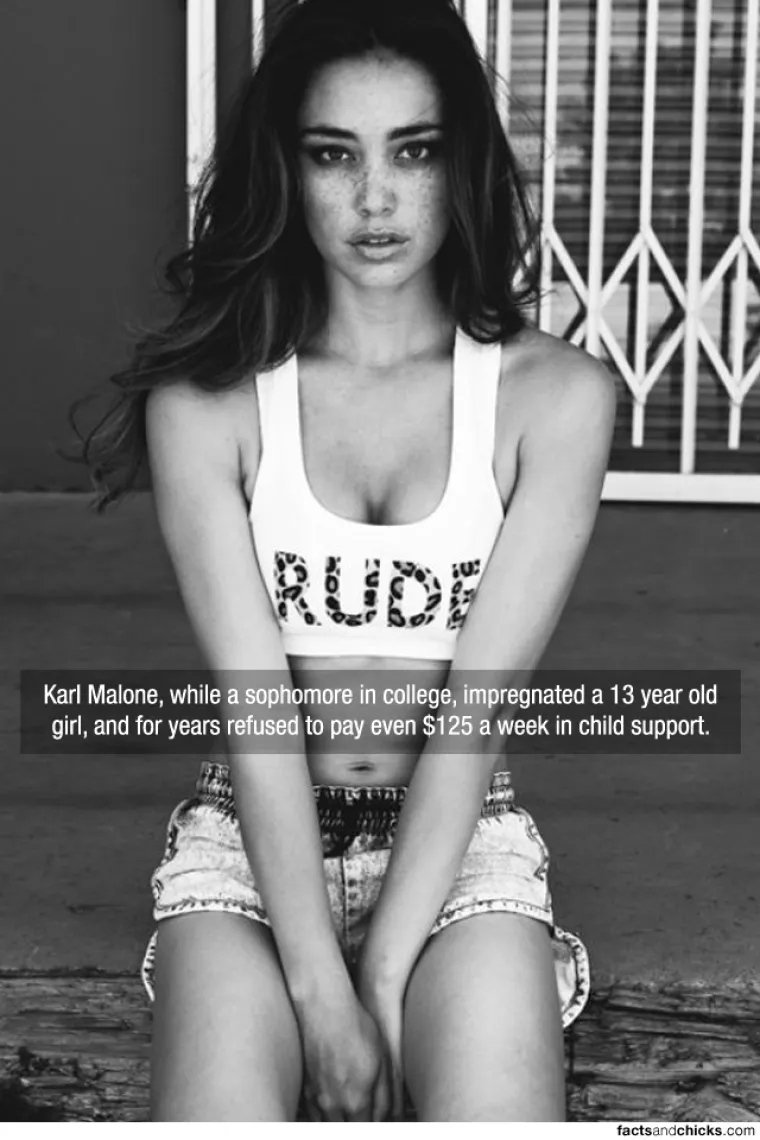 Karl Malone, jedan od najvećih ko&scaron;arka&scaron;a u povijesti NBA lige, na drugoj je godini na faksa napravio dijete 13-godi&scaron;njoj djevojčici, a godinama je odbijao platiti minimalnih 125 dolara tjedno za alimentaciju
