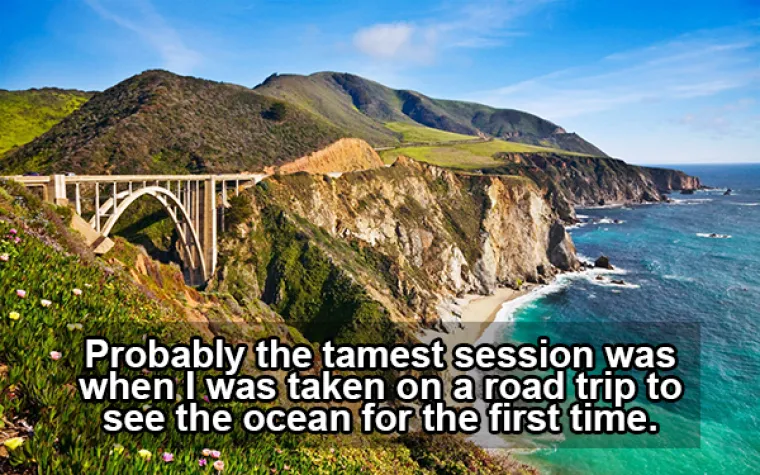 Klijent me jednom odveo na obalu da po prvi put vidim ocean.