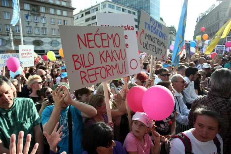 TISUĆE U ZAGREBU USTALE ZA KURIKULARNU REFORMU: 'Kakva &scaron;kola danas, takva struka sutra'