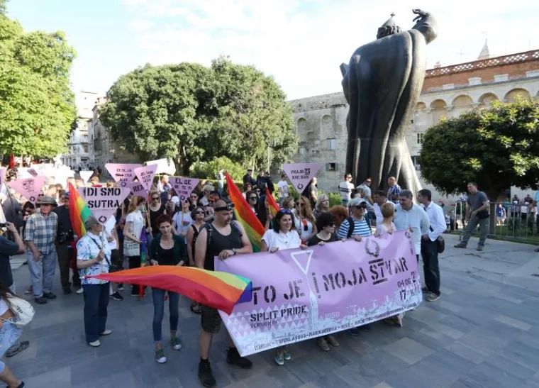 Split Pride okupio oko 200 osoba: 'Ovo je za sve koji se osjećaju diskriminiranima i obespravljenima'