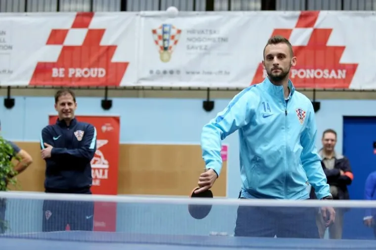 U DOBROM RASPOLOŽENJU: Marcelo Brozović dominira protiv konkurencije u stolnom tenisu