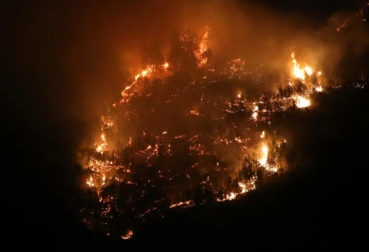 Požar koji je izbio jučer oko 14 sati kod Skradina, opasno se približio kućama. Vatrogasci su zbog mraka ostali bez zračne pomoći kanadera i air tractora. Borova &scaron;uma i nisko raslinje planuli su jučer na Žurića brdu iznad Skradina, a vatru je sinoć gasilo preko 70 vatrogasaca s 25 vozila
