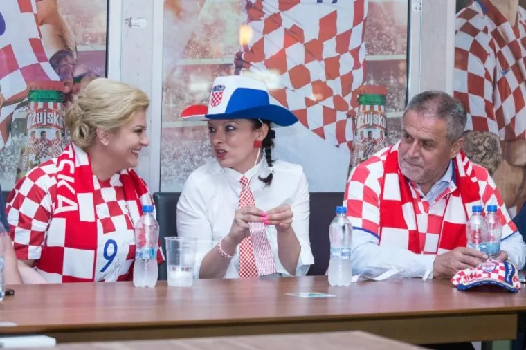 Predsjednica i gradonačelnik Zagreba zajedno su pratili utakmicu