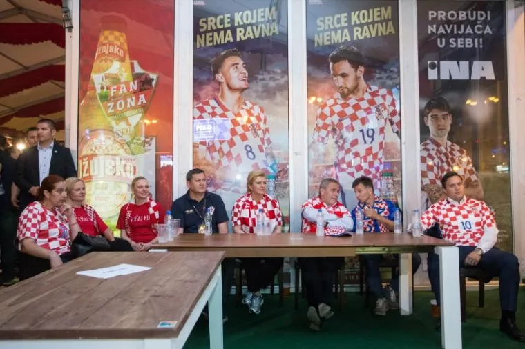 Predsjednica i gradonačelnik Zagreba zajedno su pratili utakmicu