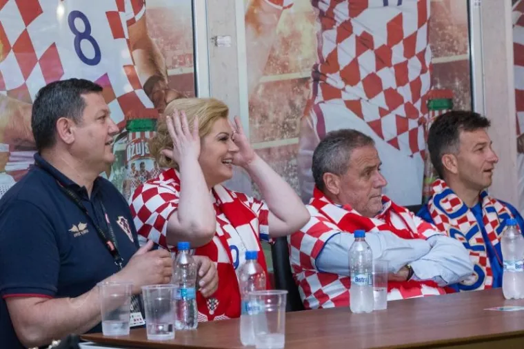 Predsjednica i gradonačelnik Zagreba zajedno su pratili utakmicu