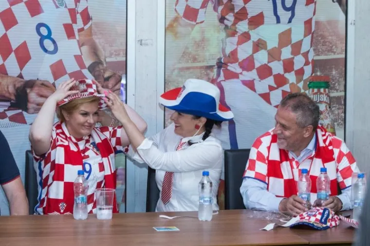 Predsjednica i gradonačelnik Zagreba zajedno su pratili utakmicu