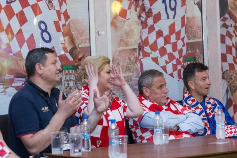 Predsjednica i gradonačelnik Zagreba zajedno su pratili utakmicu